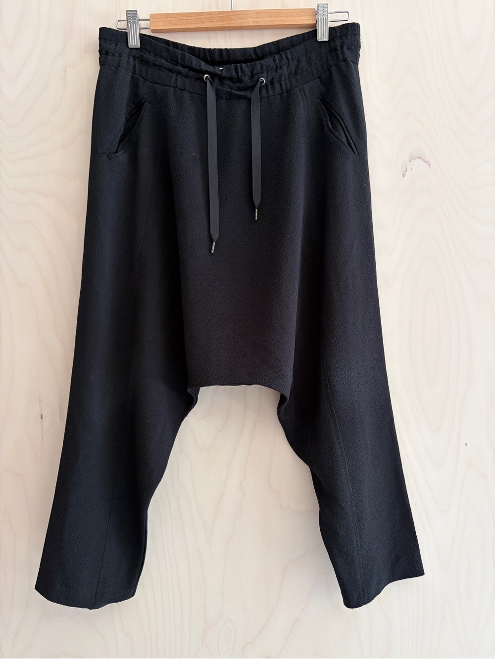 Vanessa Bruno Black Crepe Harem Pants